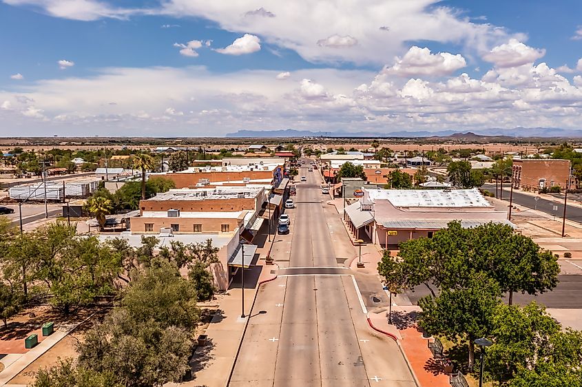 Aerial view of Florence, Arizona