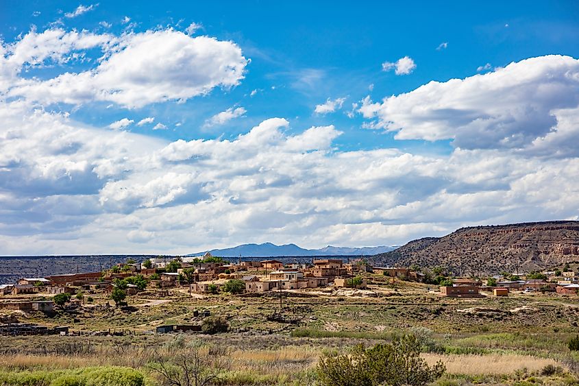 The town of Chinle, Arizona