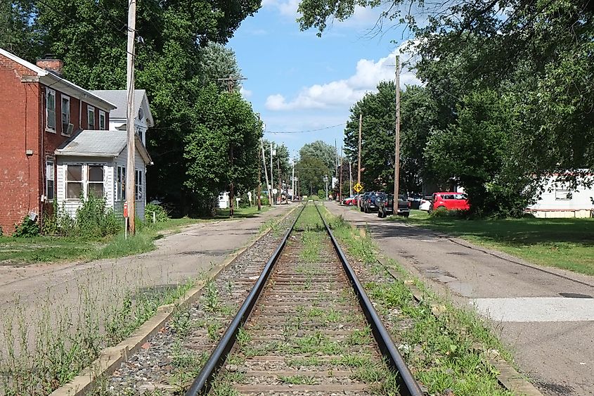 Rail Line in Williamstown, West Virginia