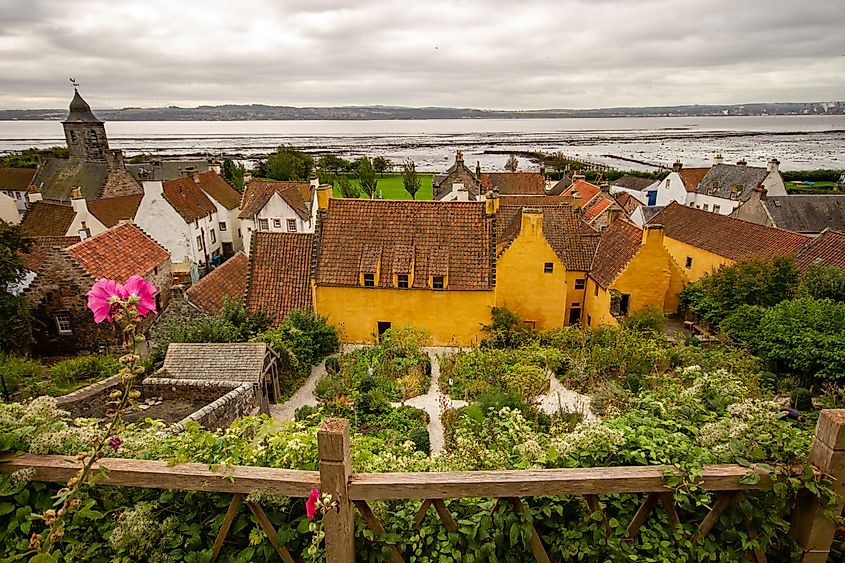 Garden in back of Culross Palace, Scotland.