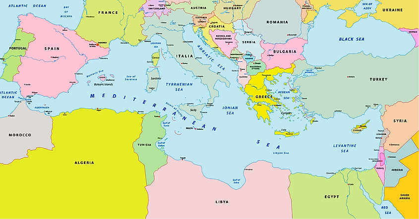 The Most Populated Islands In The Mediterranean Sea - WorldAtlas