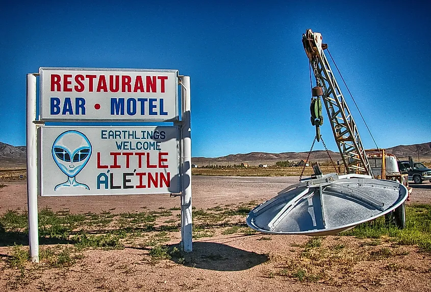 Restaurant and gift shop near Area 51 in Rachel, Nevada.