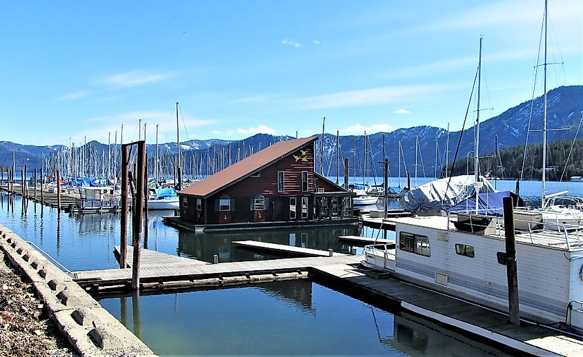 Lake Pend Oreille in Hope, Idaho.