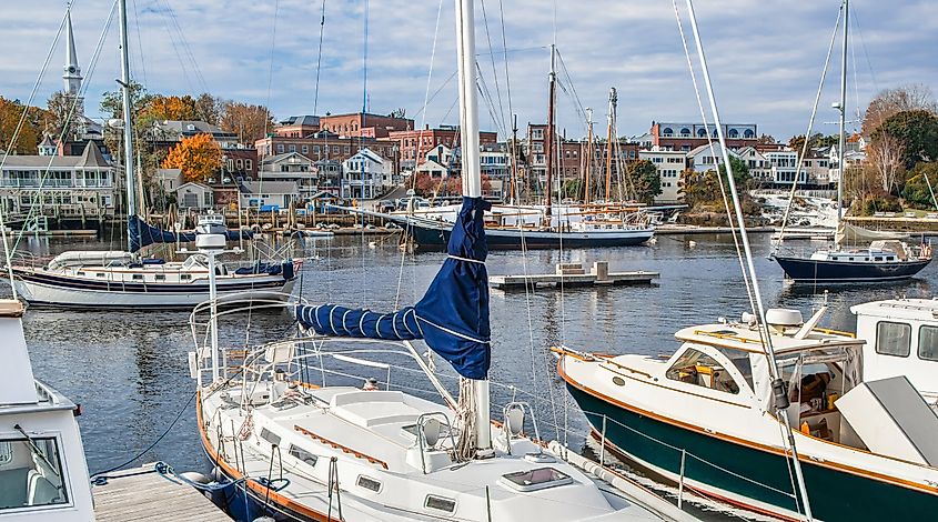 The harbor in Camden, Maine.