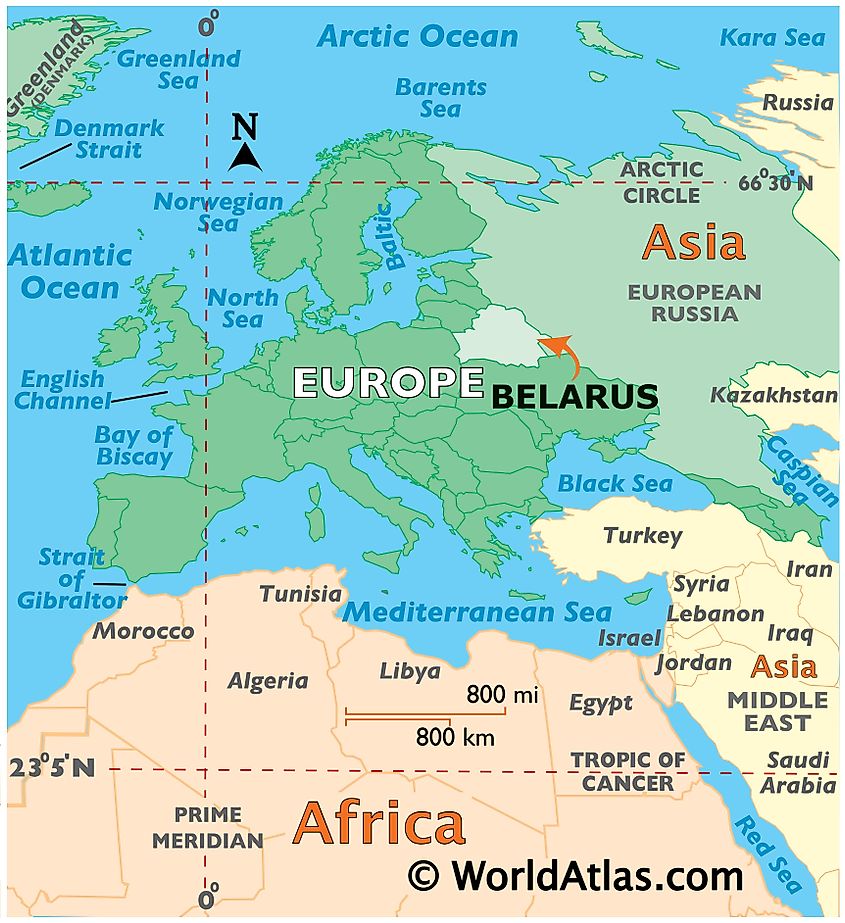 Show Me Belarus On A Map Belarus Maps & Facts - World Atlas