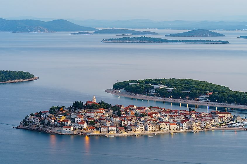 View of the old town of Primošten, Croatia