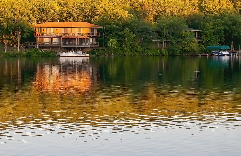 St. Croix River in St. Croix Falls, Wisconsin.