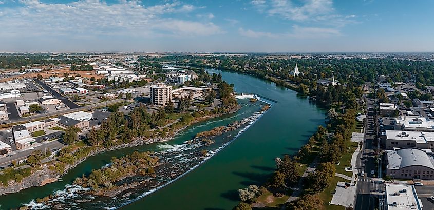 Idaho Falls in Idaho.