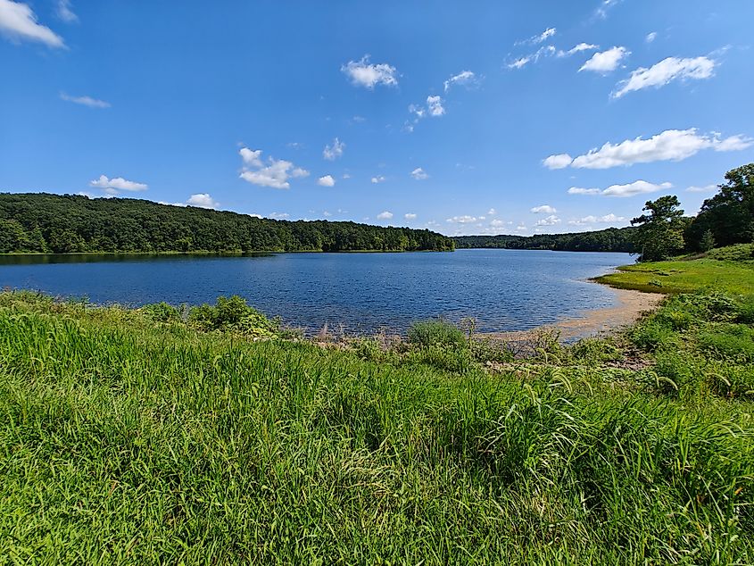 View from the Dam at Lake Celina, Hoosier National Forest