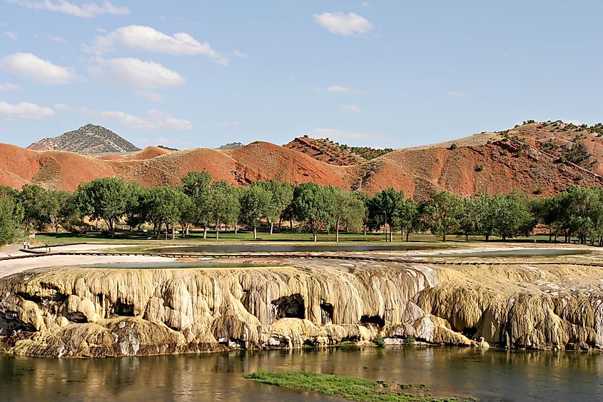 Hot springs in Thermopolis, Wyoming.