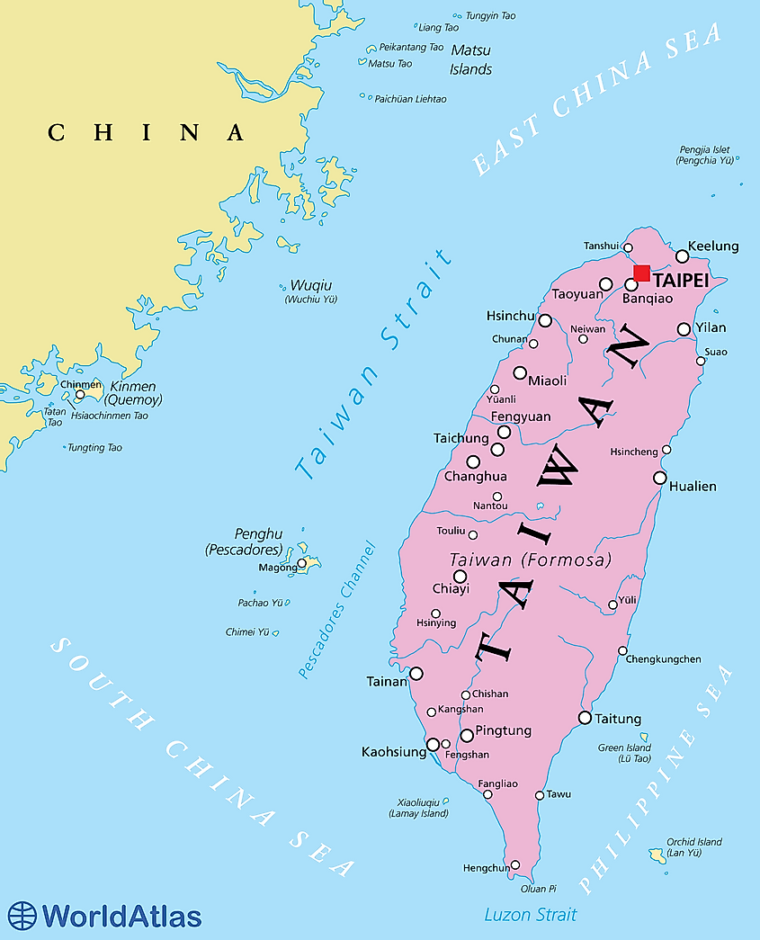 Taiwan Strait Map 