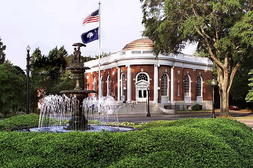 The Old Aiken Post Office in downtown Aiken, South Carolina.