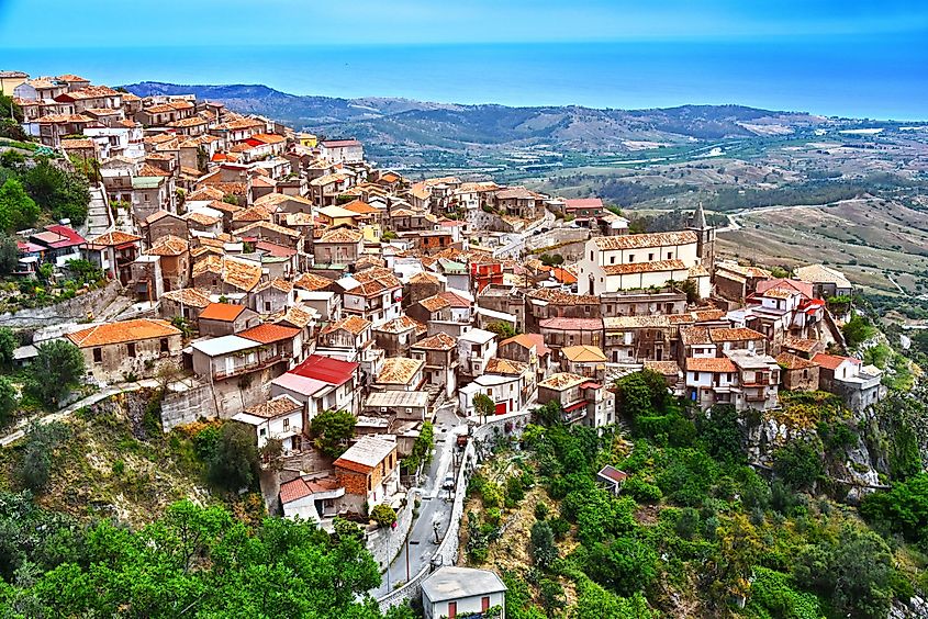 The village of Staiti in the Province of Reggio Calabria, Italy.