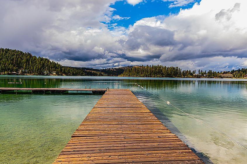 Foys Lake is just south of Kalispell, Montana.