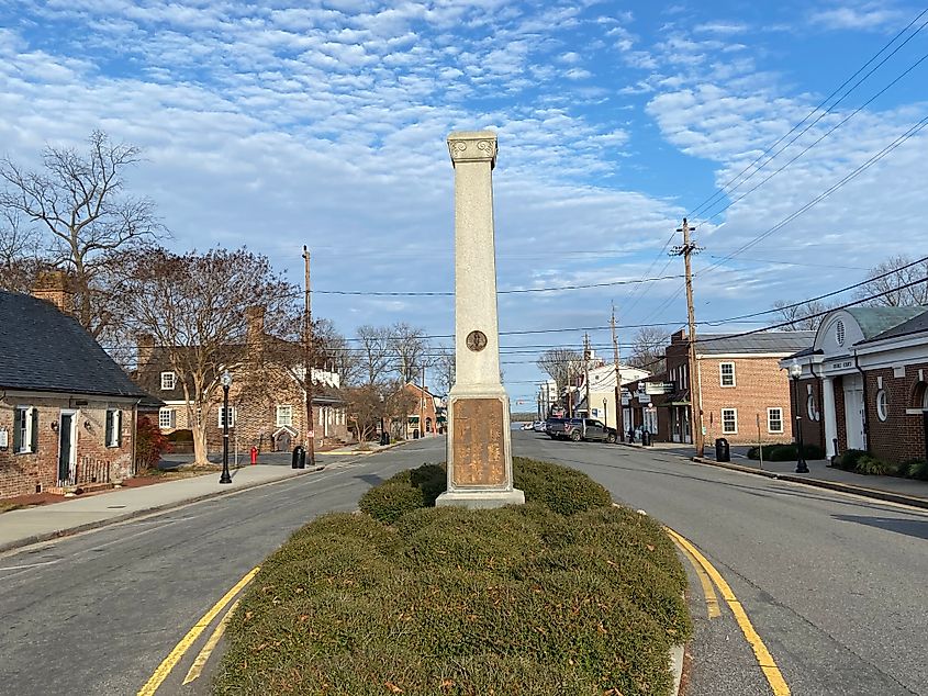 The old downtown area of town of Tappahannock in Essex County, VA. Editorial credit: OJUP / Shutterstock.com