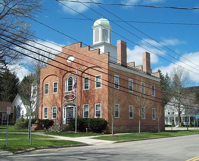 The Town Hall in Ellicottville, New York.