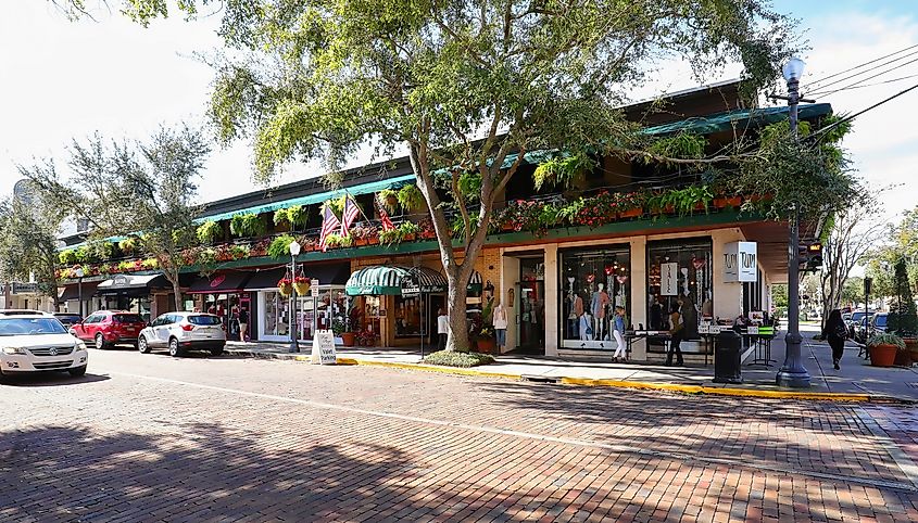 South Park Avenue in downtown Winter Park