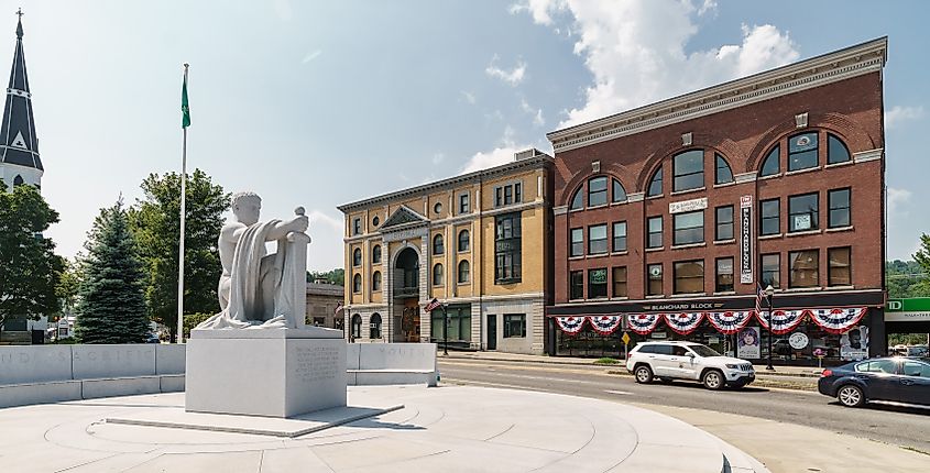 "Youth Triumphant" welcomes visitors to Barre, Vermont