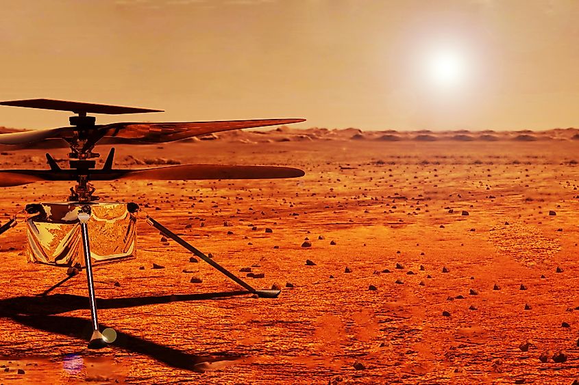 Helicopter on Mars (Credit: Artsiom P via Shutterstock)