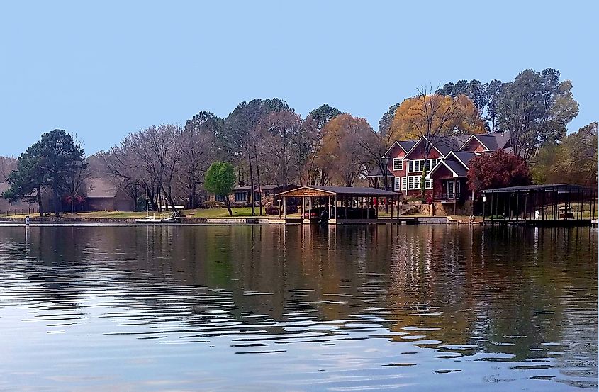 Lake Hamilton in Hot Springs, Arkansas