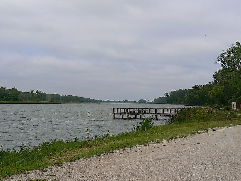 Desoto Lake, in DeSoto National Wildlife Refuge.