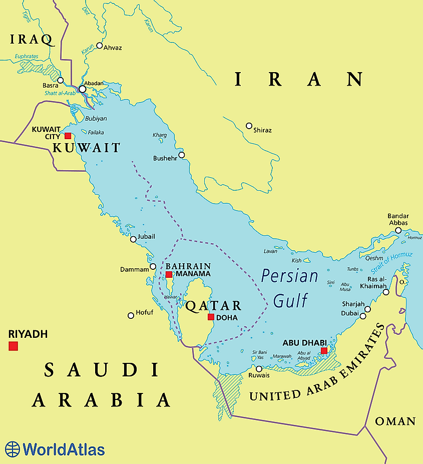 Persian Gulf Worldatlas