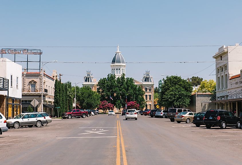 A view of the courthouse building in Marfa, Texas. Image credit Jacque Manaugh via Shutterstock