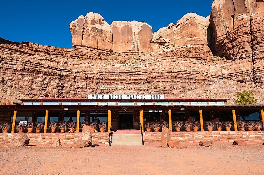 Twin Rocks Trading Post in Bluff, Utah.