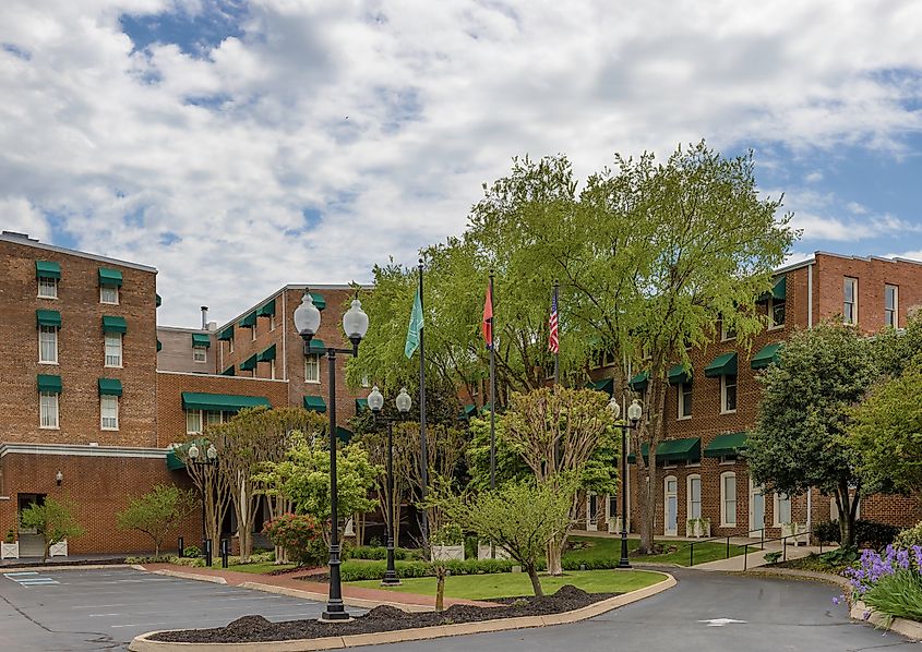 The historic district in Greeneville, Tennessee.