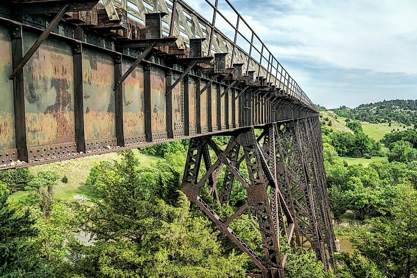 Multi-use recreational Cowboy Trail in northern Nebraska.