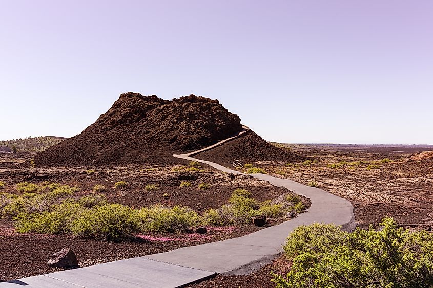 Spatter Cone Trail in Craters of the Moon National Monument & Preserve, Idaho, USA