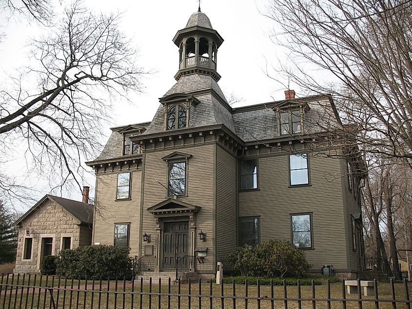 Kings County Courthouse in Kingston, Rhode Island.