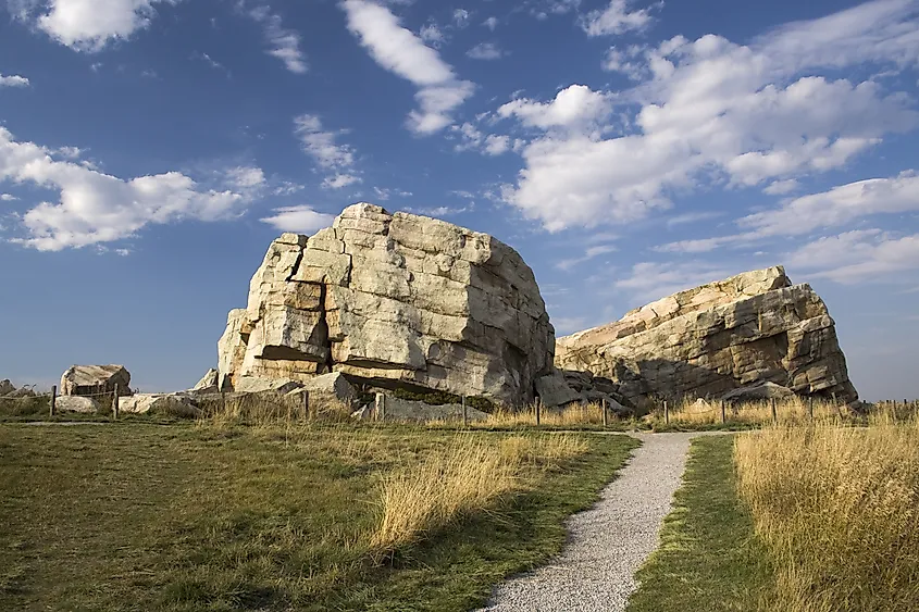 The Okotoks Erratic (or Big Rock) in Okotoks, Alberta.