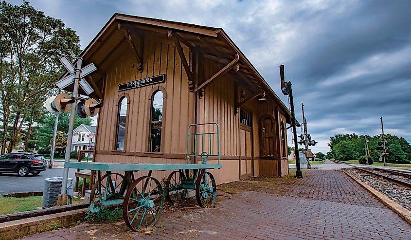 Historic Pickerington Depot in Pickerington, Ohio.