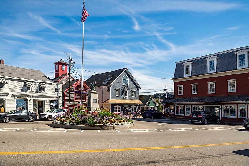 Street view in Kennebunkport, Maine. Editorial credit: Enrico Della Pietra / Shutterstock.com