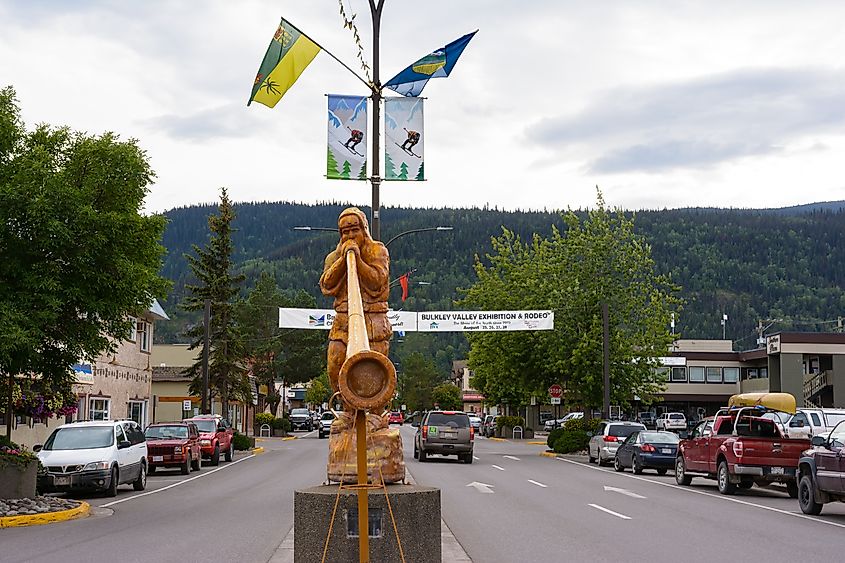 The beautiful downtown area of Smithers, British Columbia, Canada.