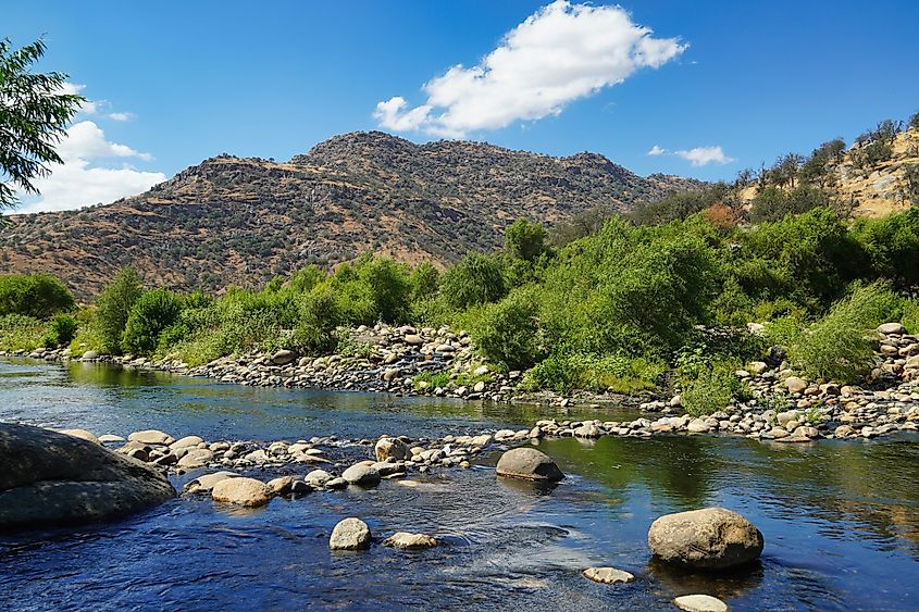 Slick Rock Recreation Area in Three Rivers. California.