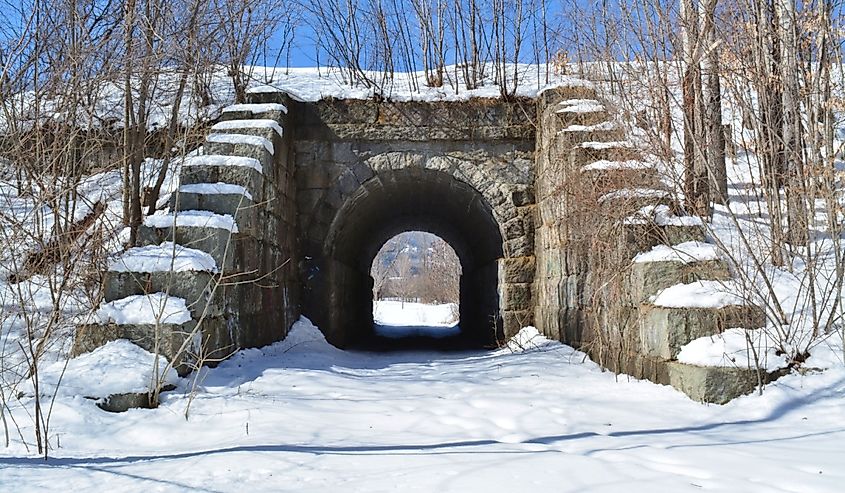 Stone tunnel in North Conway, NH