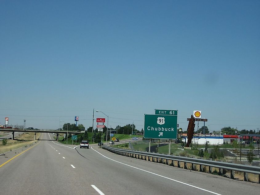 Entrance to the Chubbuck city, Idaho.