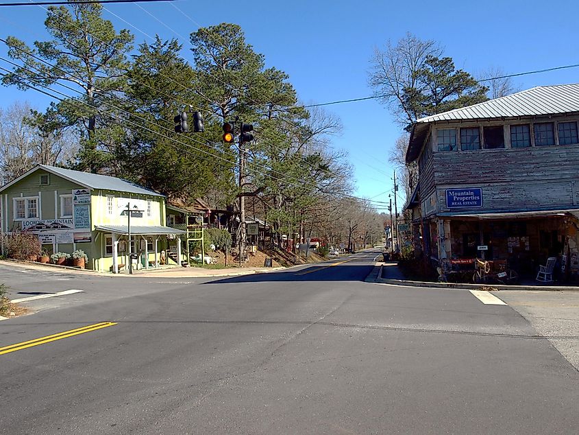 Buildings in Mentone, Alabama.