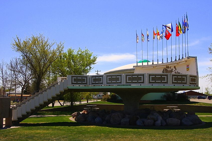 UFO Landing Pad in St. Paul, Alberta.