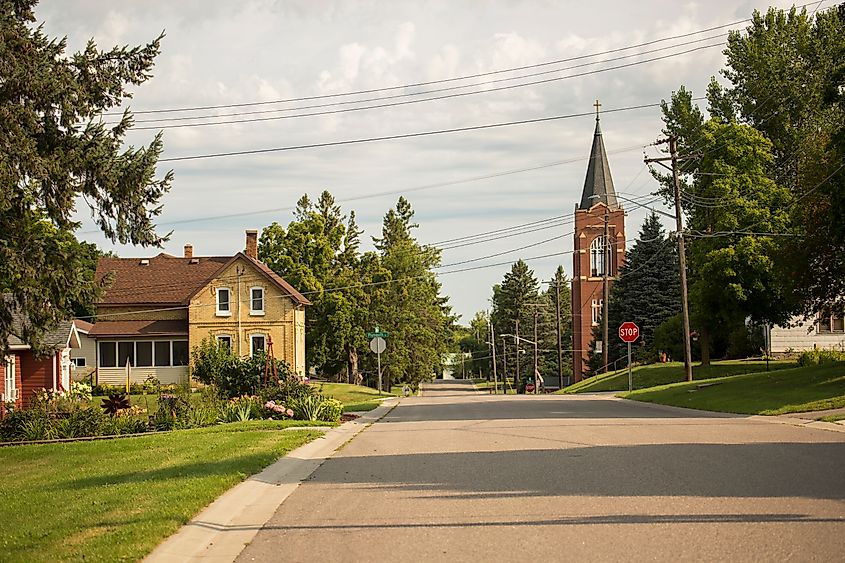 View of Holdingford, Minnesota, showcasing the rural landscape.