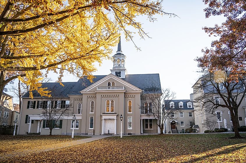 The Lititz Moravian Church in Lititz, Pennsylvania