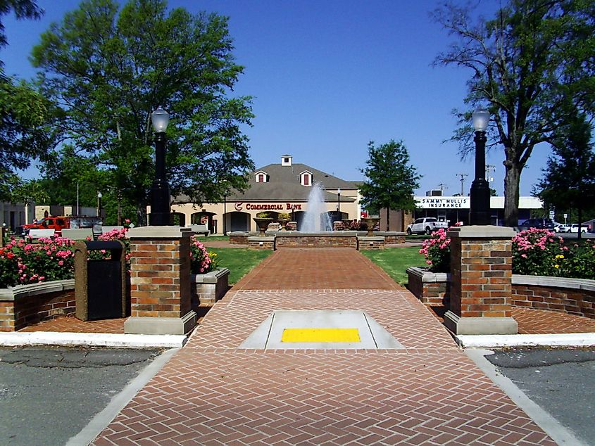 The Monticello Commercial Historic District in Monticello, Arkansas.