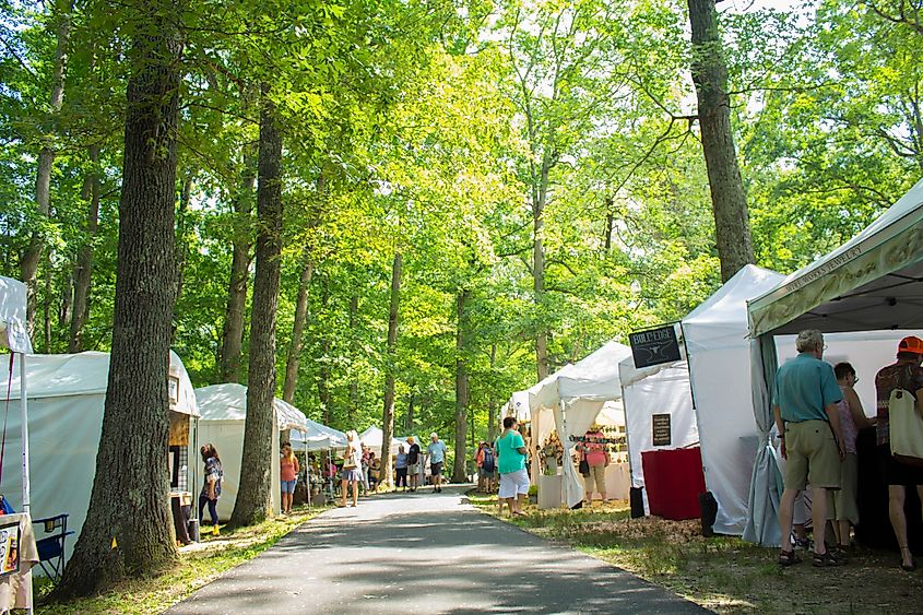 The Berea Crafts Festival in Kentucky.