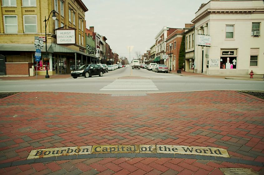 Downtown Bardstown, Kentucky.