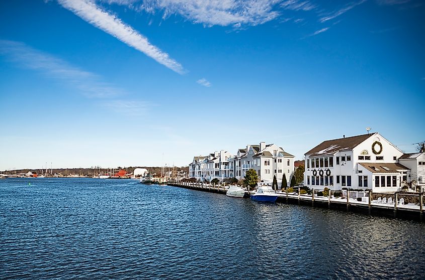 View of Mystic, Connecticut. 