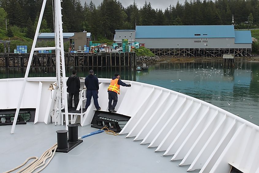 Approaching Yakutat on the Alaska Marine Highway.