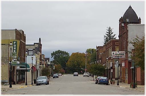 Downtown Forest City Iowa.