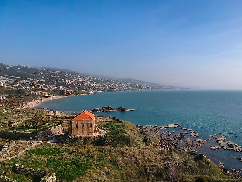 The Coast of Lebanon at Byblos. This country's political power is divided between sectarian groups. Image Credit bassem jammoul via Shutterstock.